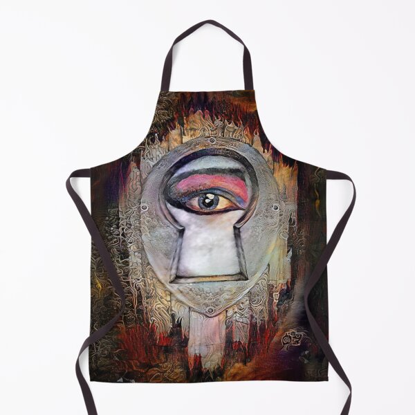 Item preview, Siouxsie Eye | Surreal Goth Art | Surreal Goth Eye | Surrealist Horror Drawing | Creepy Keyhole | TM11 designed and sold by triciakitty.