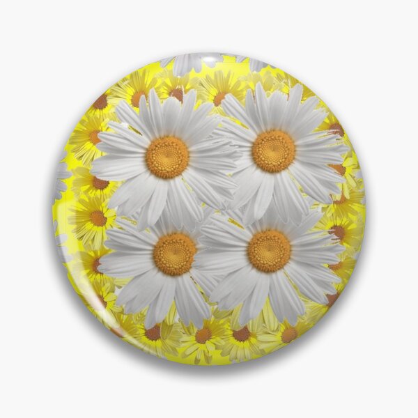 Item preview, YELLOW-WHITE DAISY PATTERN GARDEN DESIGN designed and sold by sharlesart.