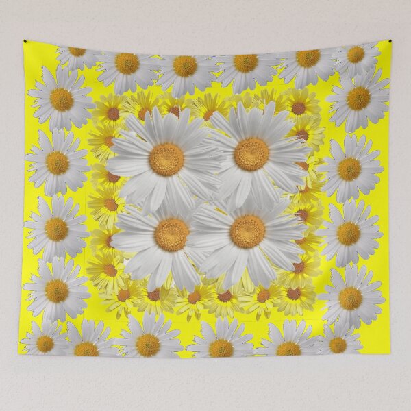 Item preview, YELLOW-WHITE DAISY PATTERN GARDEN DESIGN designed and sold by sharlesart.