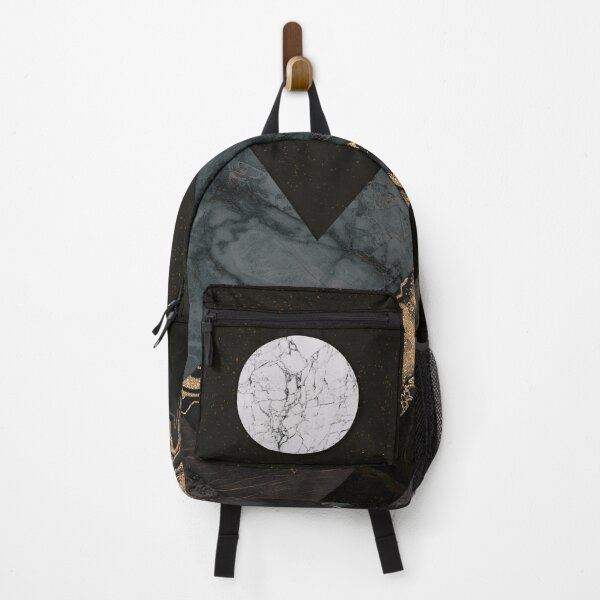 Item preview, Golden Nightfall - Abstract Charcoal Mountains and Moon designed and sold by AmbienceArt.