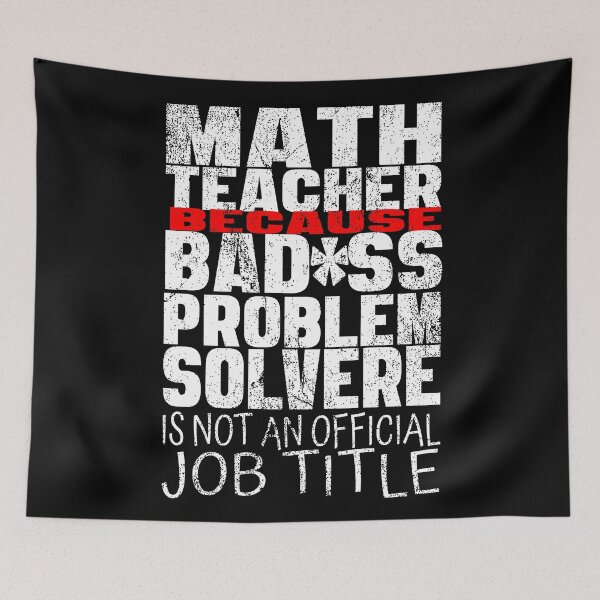 Item preview, Problem Solver Math Teacher- Math teacher because badass problem solver is not  an official job title.. designed and sold by Rajpramanik.