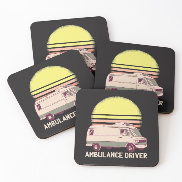 Item preview, Retro sunset Ambulance driver designed and sold by TamGustam.
