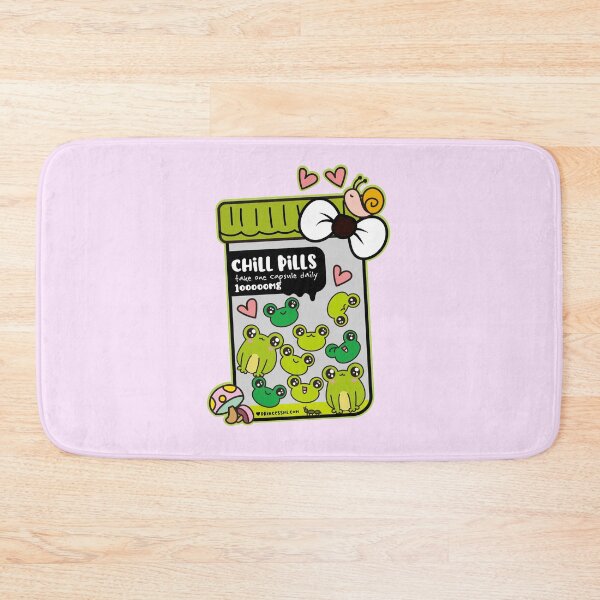 Item preview, chill pills cute frog pills cartoon designed and sold by princessmi-com.