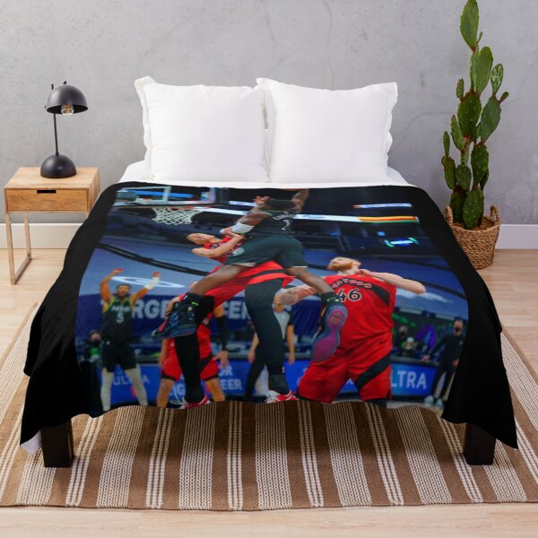 Item preview, Anthony Edwards Poster Dunk on Yuta Watanabe designed and sold by Basketball For Life.