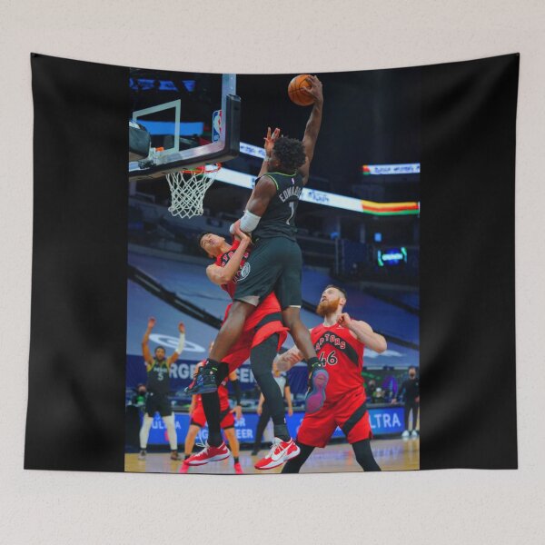 Item preview, Anthony Edwards Poster Dunk on Yuta Watanabe designed and sold by Basketball For Life.