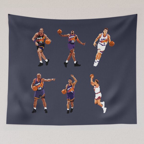 Item preview, Phoenix Basketball Legends (Charles Barkley, Kevin Johnson, Dan Majerle, Cedric Ceballos, Tom Chambers, Danny Manning) Qiangy designed and sold by qiangdade.