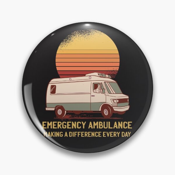 Item preview, Retro Emergency Ambulance designed and sold by TamGustam.
