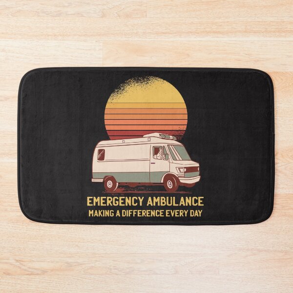 Item preview, Retro Emergency Ambulance designed and sold by TamGustam.
