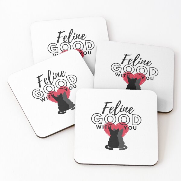 Item preview,  Feline good with you| cute cat valentine cat lover sticker designed and sold by Canfy Girl.