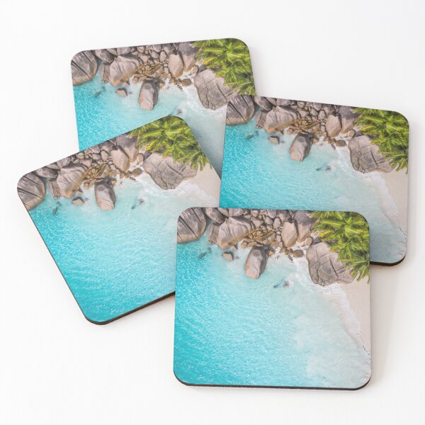 Item preview, Tropical Beach with Sea and Palm - Seychelles designed and sold by jourify.
