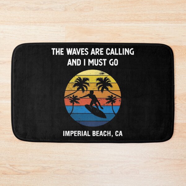 Item preview, Waves Are Calling Imperial Beach Surfing Vacation print designed and sold by jakehughes2015.