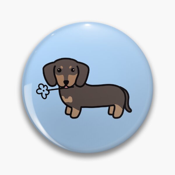 Item preview, Dachsund wiener dog hot puppy flower designed and sold by Artshop2323.