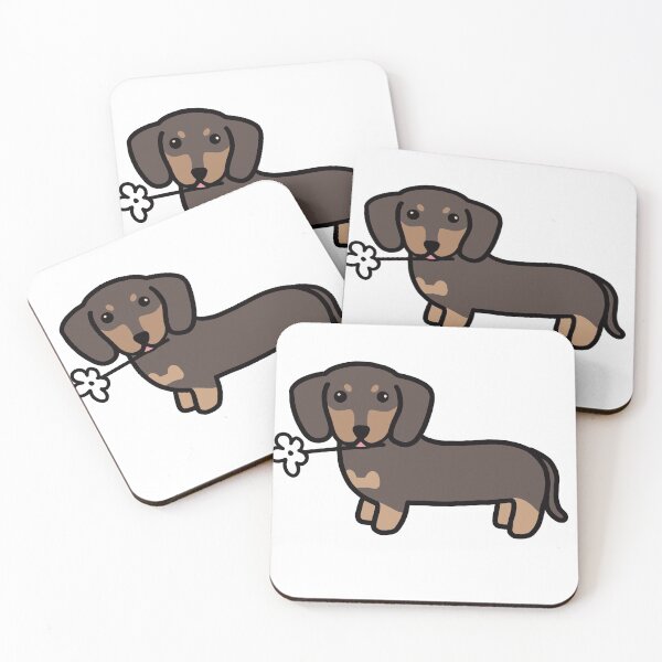 Item preview, Dachsund wiener dog hot puppy flower designed and sold by Artshop2323.