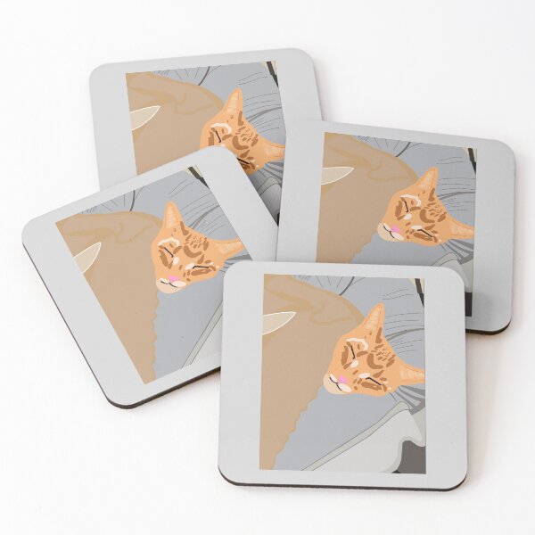 Item preview, Ginger Tabby Cat Sleeping designed and sold by itskaytown.