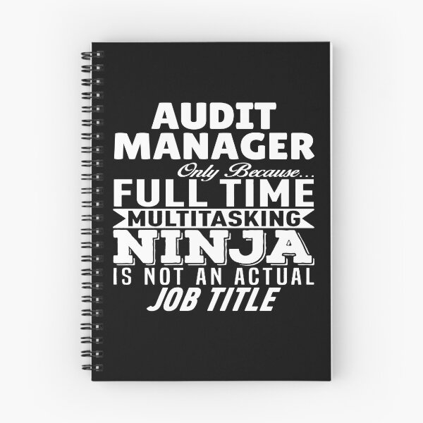 Aperçu de l'œuvre Audit Manager Multitasking Ninja créée et vendue par clickmostro.