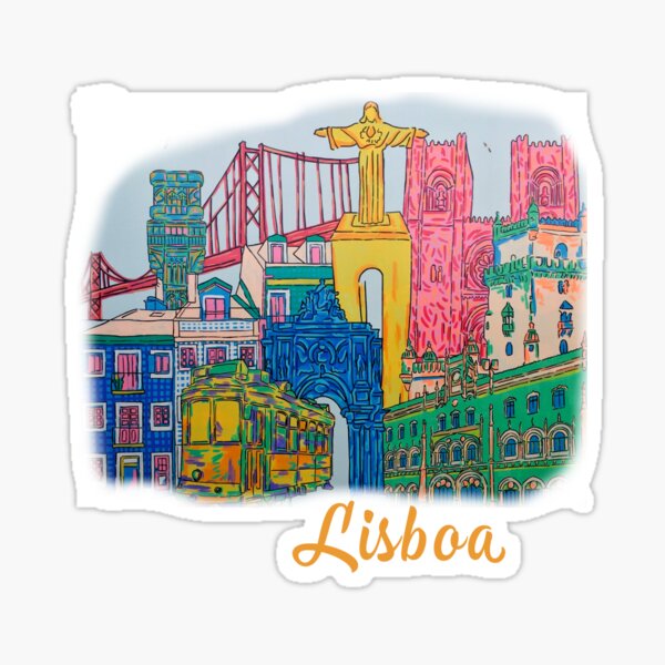 Aperçu de l'œuvre Lisbonne Lisbonne Monuments créée et vendue par Relish Portugal.