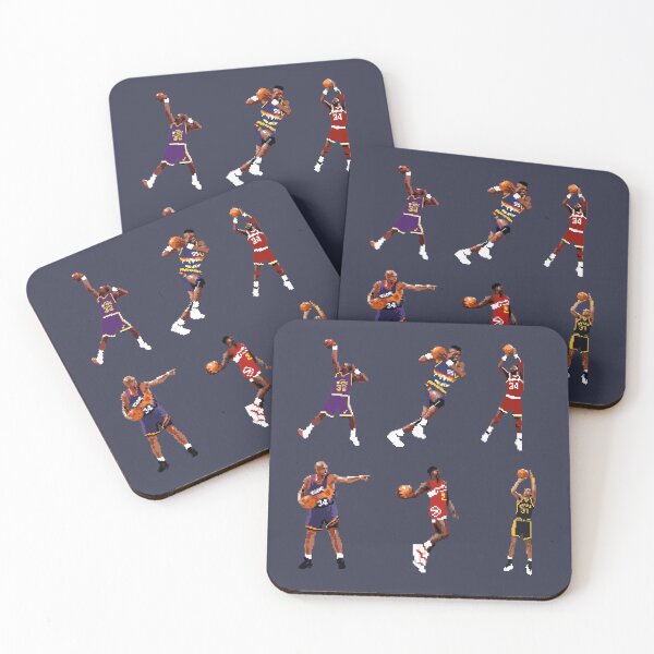 Item preview, Basketball Legends 90s (Karl Malone, Dikembe Mutombo, Hakeem Olajuwon, Charles Barkley, Dominique Wilkins, Reggie Miller) Qiangy designed and sold by qiangdade.