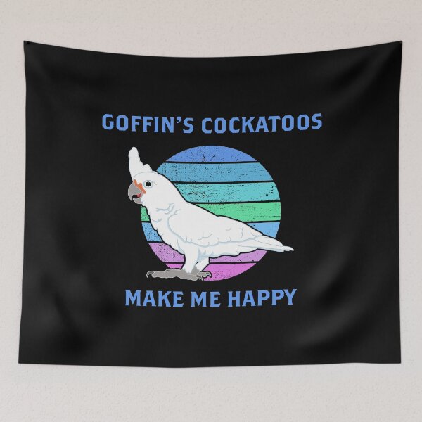 Item preview, Happy Parrot Lover Goffin Cockatoo design designed and sold by jakehughes2015.
