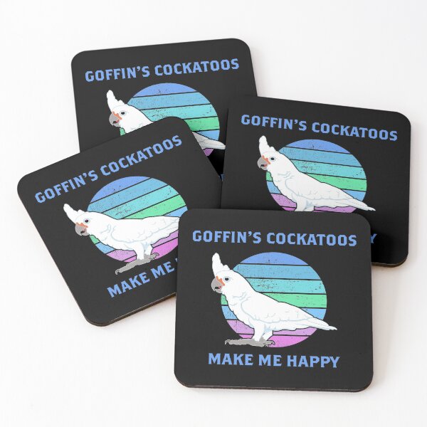 Item preview, Happy Parrot Lover Goffin Cockatoo design designed and sold by jakehughes2015.