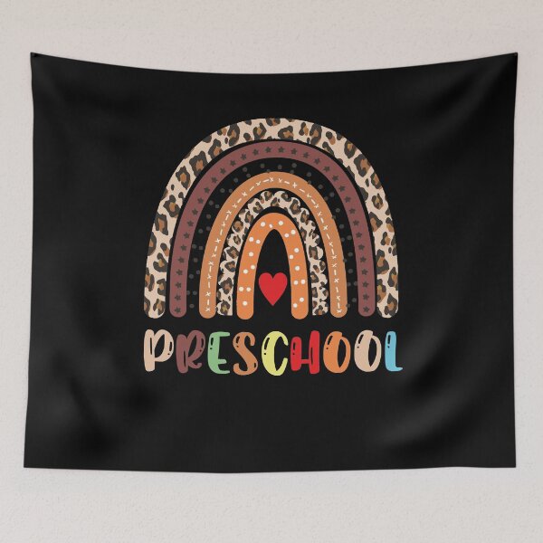 Item preview, Leopard Rainbow Preschool Teacher First Day of School designed and sold by Tatus Brinal.