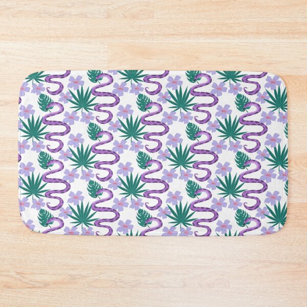 Item preview, Copy of Beautiful seamless pattern with python and tropical leaves. flowers print with hand drawn exotic plants and snake. Vector illustration designed and sold by Lucia-Fox.