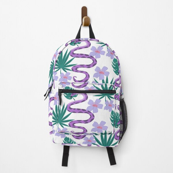 Item preview, Copy of Beautiful seamless pattern with python and tropical leaves. flowers print with hand drawn exotic plants and snake. Vector illustration designed and sold by Lucia-Fox.