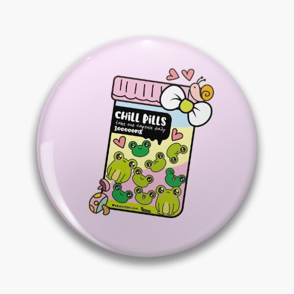 Item preview, chill pills cute frog pills cartoon designed and sold by princessmi-com.
