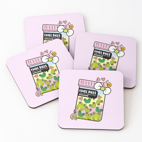 Item preview, chill pills cute frog pills cartoon designed and sold by princessmi-com.