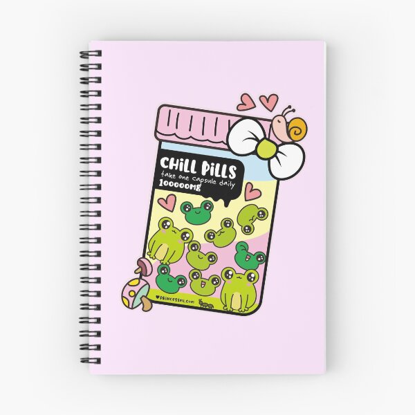 Item preview, chill pills cute frog pills cartoon designed and sold by princessmi-com.