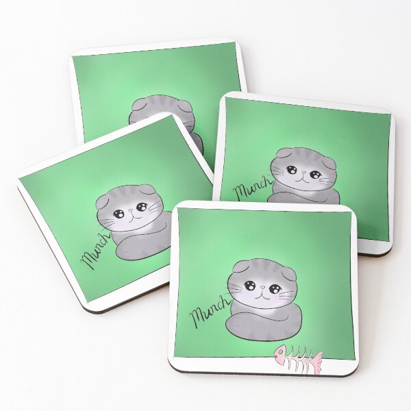 Aperçu de l'œuvre Munch le chat Scottish Fold gris créée et vendue par LittleMole.