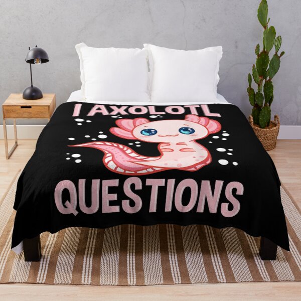 Item preview, I Axolotl Questions Walking Fish Pun designed and sold by vivanbess.