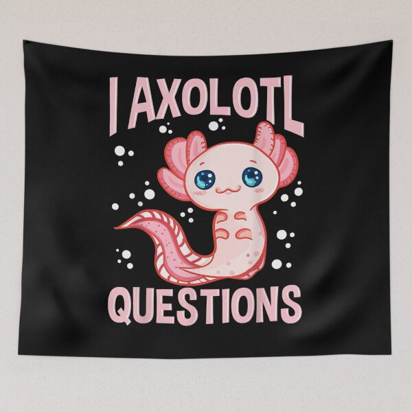 Item preview, I Axolotl Questions Walking Fish Pun designed and sold by vivanbess.