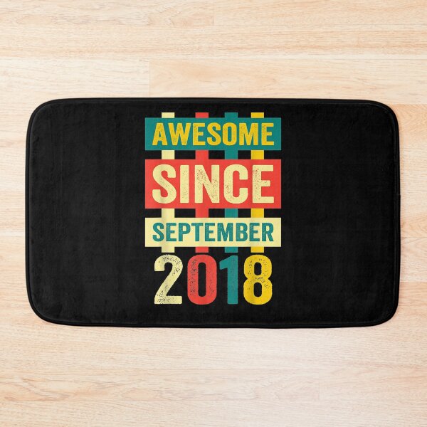 Item preview, Awesome Since September 2018 1st Birthday Saying Gif designed and sold by vivanbess.