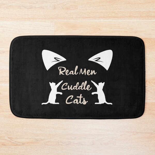 Item preview, Real Men Cuddle Cats designed and sold by Jadyco.