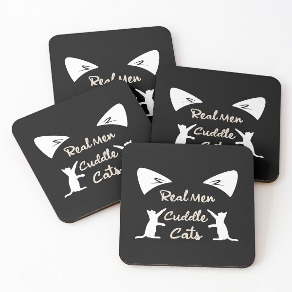 Item preview, Real Men Cuddle Cats designed and sold by Jadyco.