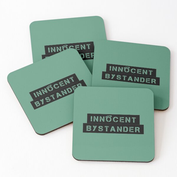 Item preview, Innocent bystander halo not guilty or involved funny (black) designed and sold by SolidEarthArt.