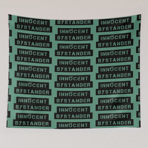 Item preview, Innocent bystander halo not guilty or involved funny (black) designed and sold by SolidEarthArt.
