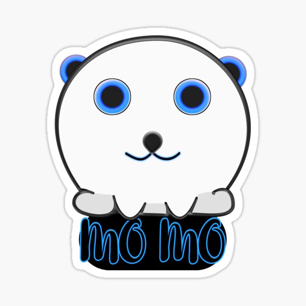 Momo Blue Cute anime Sticker