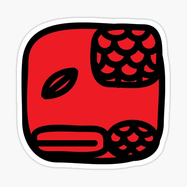 Mayan Planetary Kin - Red Serpent Sticker