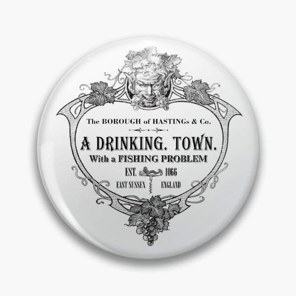 Item preview, Hastings - Drinking Town Fishing Problem - Graphic Print designed and sold by CloneDigitalArt.