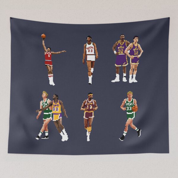 Item preview, Basketball Legends (Julius Erving, Karl Malone, John Stockton, Larry Bird, Magic Johnson, Wilt Chamberlain) Qiangy designed and sold by qiangdade.