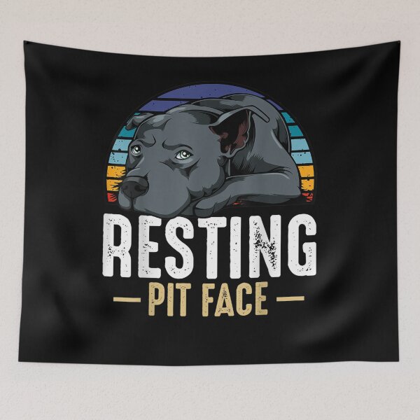 Item preview, Resting Pit Face Pitbull Dog Pet Animal Lover designed and sold by vivanbess.