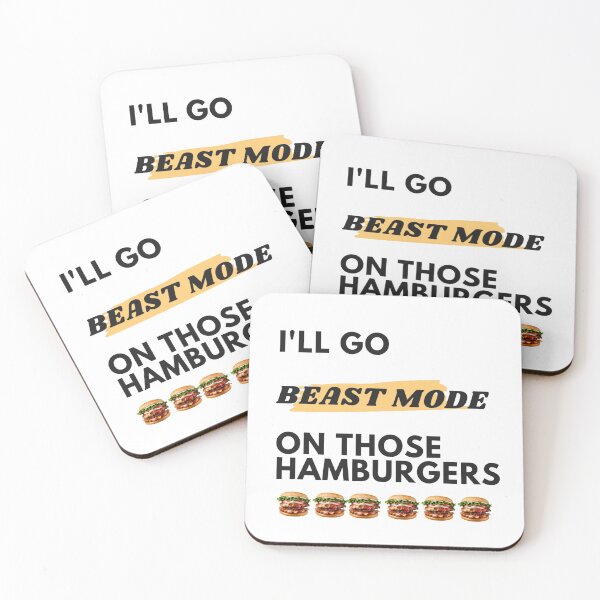 Item preview, Beast mode hamburger designed and sold by CreativeFrog.