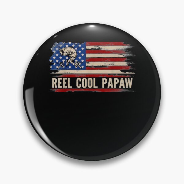 Item preview, Reel Cool Papaw American Usa Flag Fishing Fish Gift designed and sold by vivanbess.