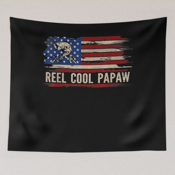 Item preview, Reel Cool Papaw American Usa Flag Fishing Fish Gift designed and sold by vivanbess.