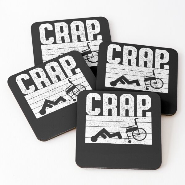 Item preview, crap. handicap wheelchair fall designed and sold by fatshirt.