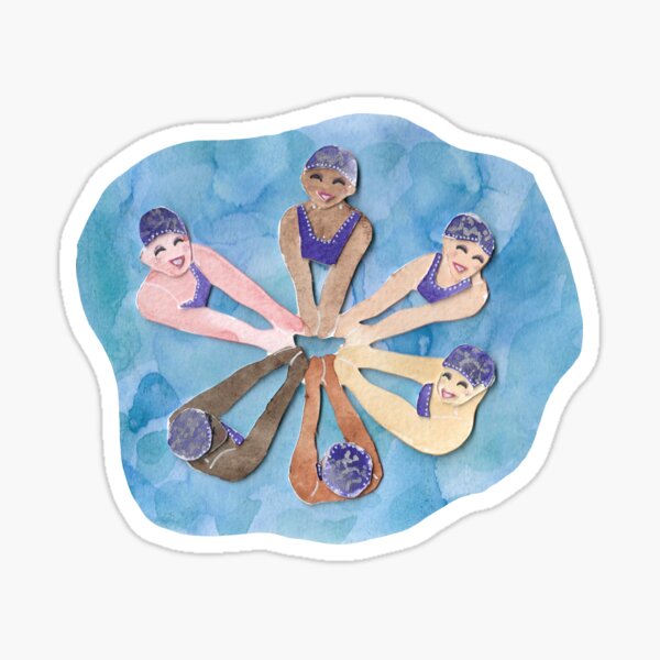 Synchronised Swimming Group  Sticker