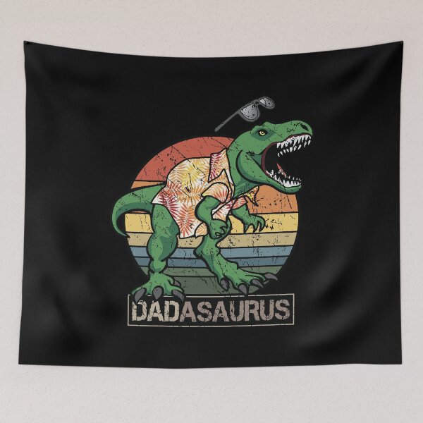 Item preview, Retro Dadasaurus T Rex Dinosaur in Funny Dad Fashion for Cool Fathers designed and sold by hobrath.