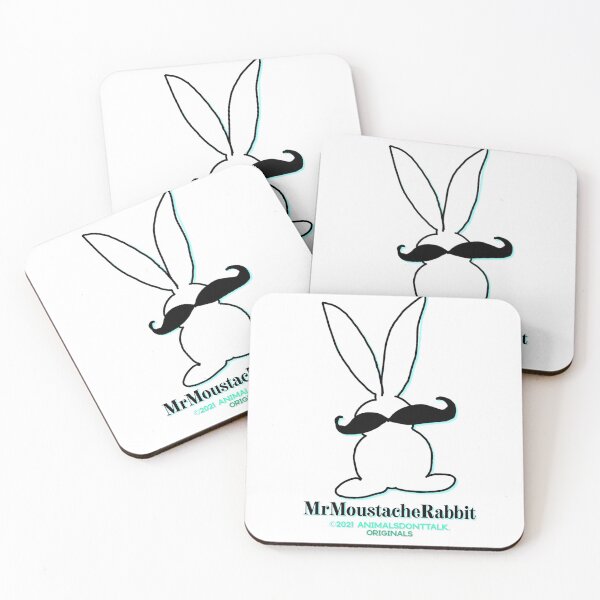 Item preview, Movember Mr Moustache Rabbit Originals designed and sold by ANIMALSDONTTALK.