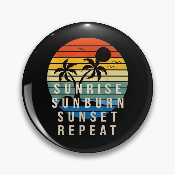 Item preview, Sunrise Sunrise Sunset Repeat Retro Summer Vacation designed and sold by vivanbess.